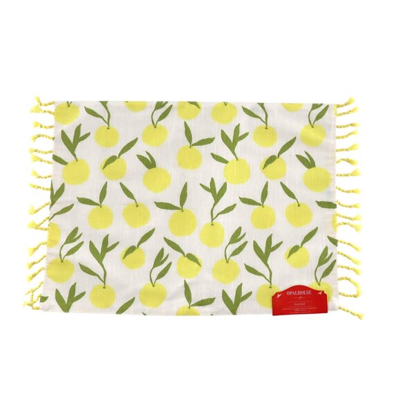 Opalhouse Placement 6 Pcs White Picnic Beach Cottagecore Summer Rural Whimsical - Picture 1 of 6